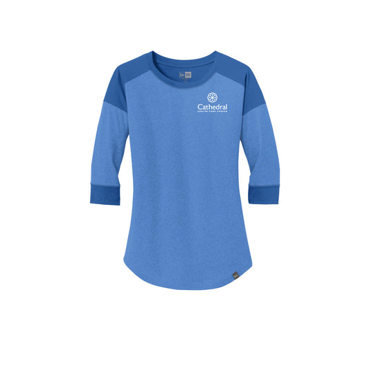New Era Ladies fit 3/4-sleeve Raglan Baseball Tshirt