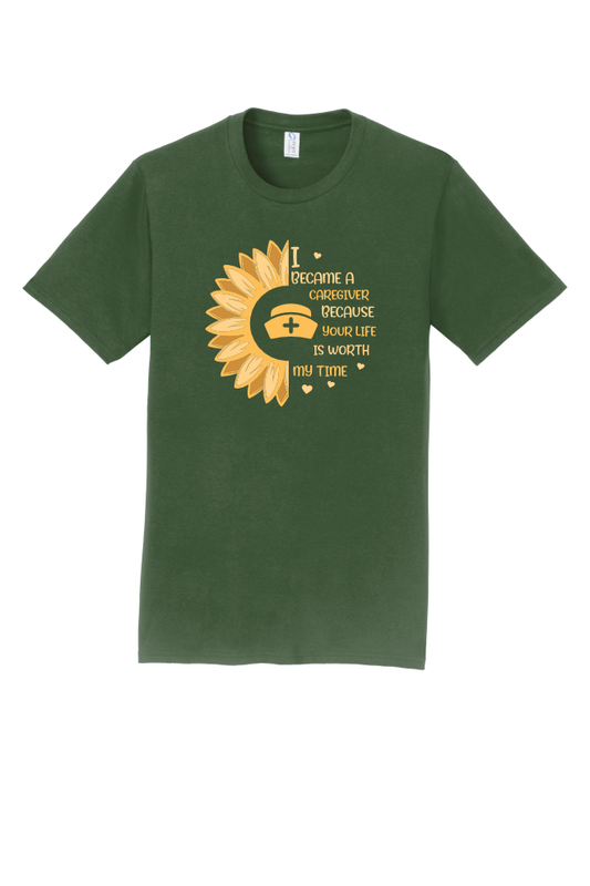 Sunflower Caregiver Tshirt